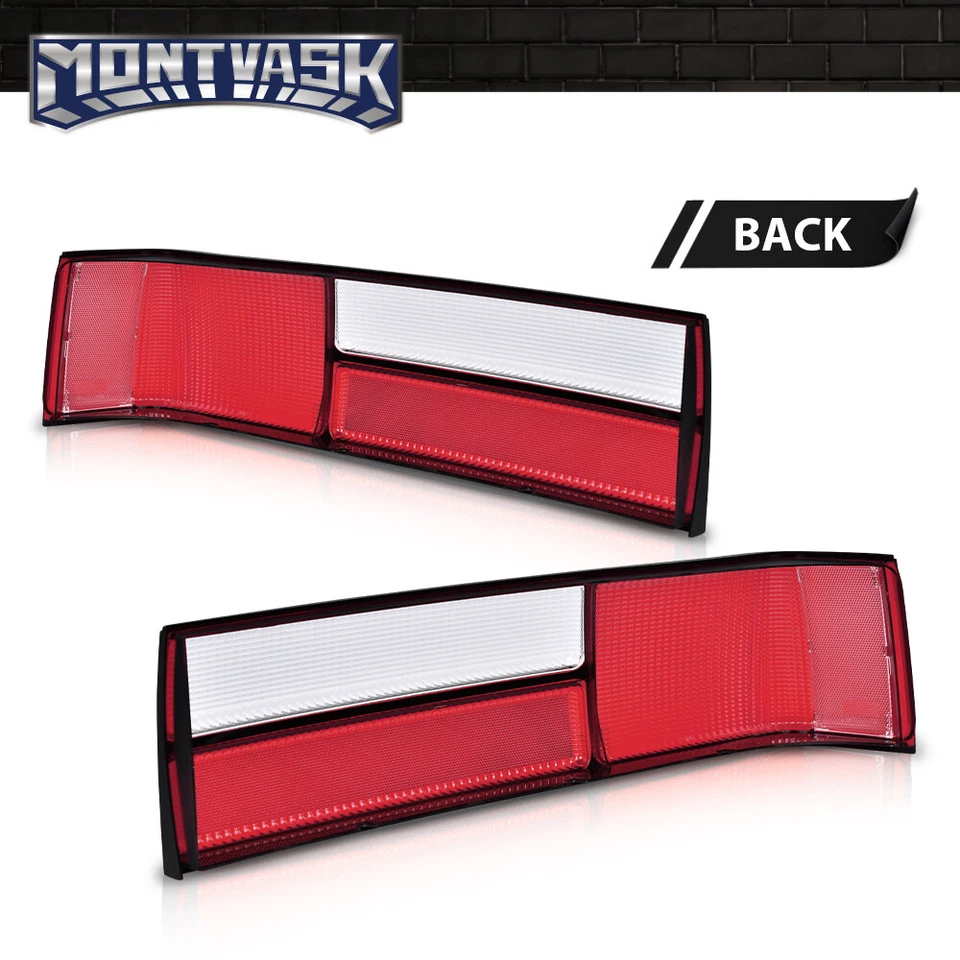Fit For 87-93 Ford Mustang Taillight Taillamp Lens Left & Right Pair Set Foto 3 de 4