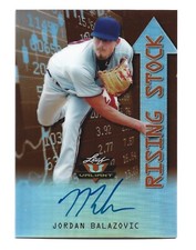 Jordan Balazovic AUTOGRAPH /35 Orange Minnesota Twins RC 2019 Leaf Valiant AUTO 