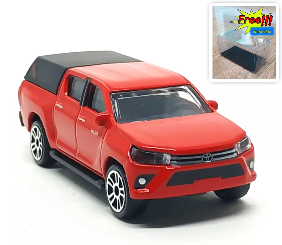 Majorette Toyota Hilux Revo Series 3 Red 1:58 (3 inches) no Package