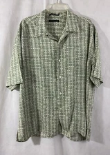 Geoffrey Beene Men Short Sleeve Shirt Size XL Multicolor