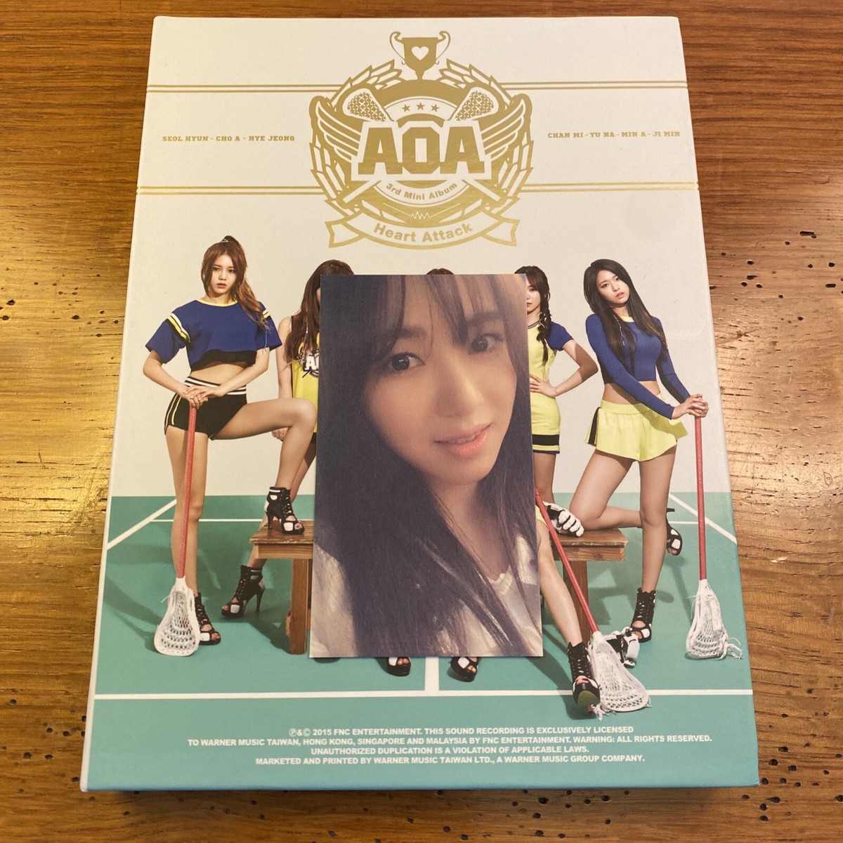 AOA Heart Attack Official Album Ace Of Angels 3rd Mini Taiwan