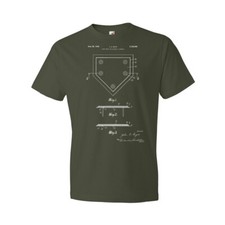 Home Base Patent Shirt Dad Gifts Gift For Coach Baseball T Shirt Gifts For Men