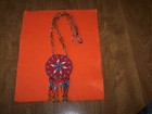 VINTAGE NATIVE AMERICAN 3" BEADED MANDELA NECKLACE — photo 1