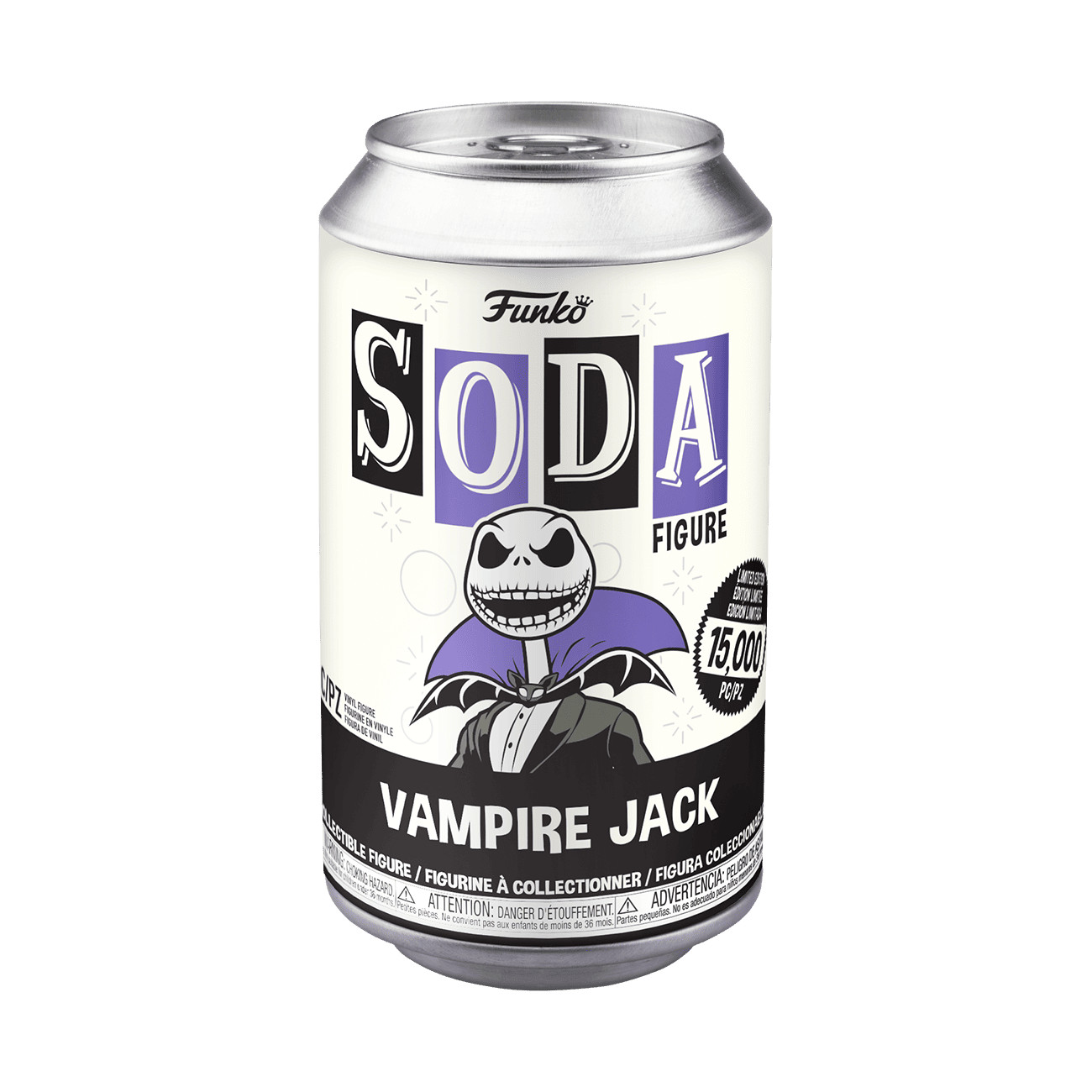 SODA ソーダ缶　ファンコ　FUNKO VAMPIRE JACK Vampire Jack Funko Soda Figure Disney 1/ 12,500 New Open Can