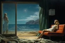 "Up The Beach 2" by Dr. Shrinker, artist giclee poster prints