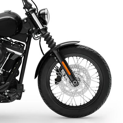 Vivid Black Front Fender Fit For Harley Softail Standard Street