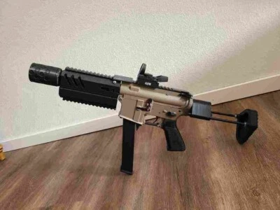 3d Printed Airsoft M4 to ARP9 mag adapter