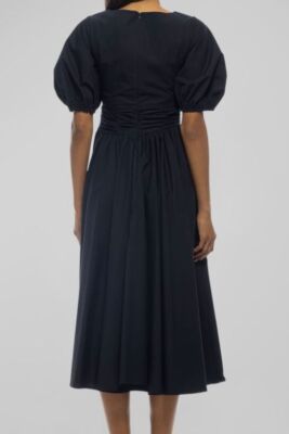 zella effortless square neck midi dress Zada