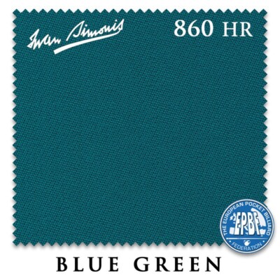7' Simonis 860HR Pool Table Cloth - Blue Green - AUTHORIZED DEALER