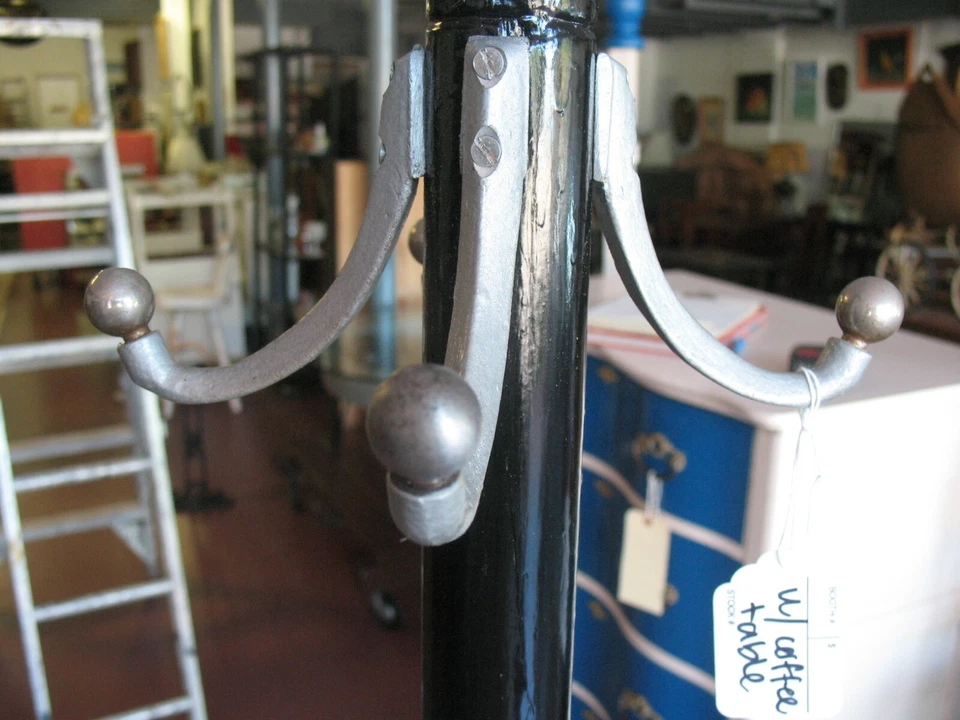 SOPORTE PARAGUAS ÁRBOL ABRIGO STEAMPUINK 67"" ALTO ANTIGUO (MESA DE CENTRO MATE) Foto 2 de 4