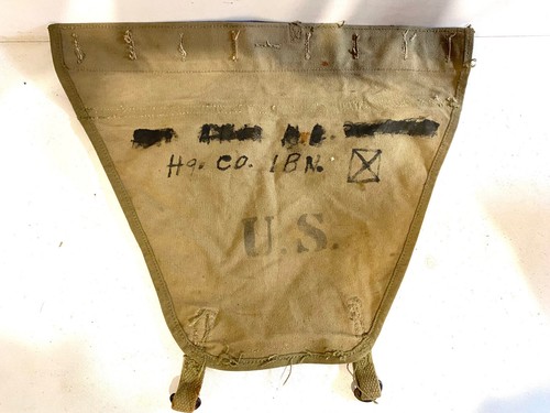 Altes Dreieck von Haversac US Soldat datiert 1942 ww2
