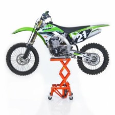 Ponte Sollevatore Idraulico ConStands Moto Cross XL + Ruote Arancione