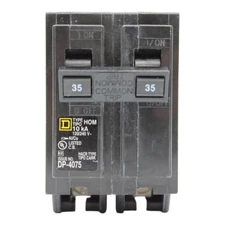 NEW Square D HOM235 Circuit Breaker 35 Amps 240 Volts 2 Pole Plug in