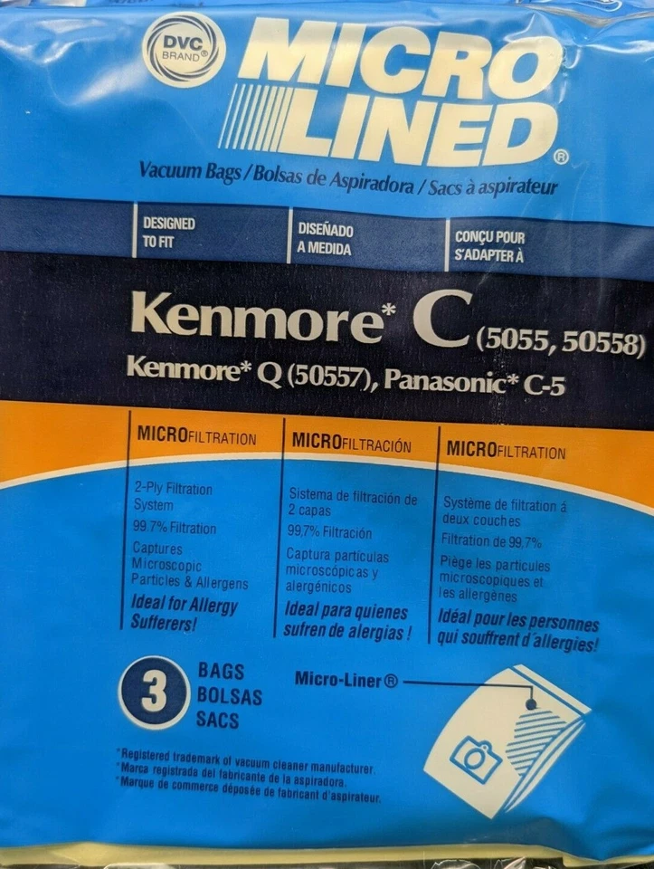 150 Kenmore Canister Type C Vacuum Bags For 5055, 50557 and 50558 Models  - Image 2 of 4