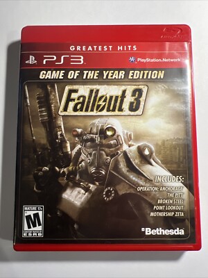 Fallout 3 Greatest Hits (PlayStation 3 PS3) Game & Case