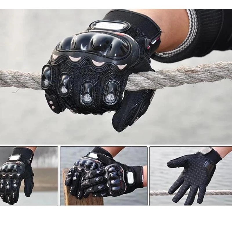 Summer Motorcycle Motorbike Motocross Motor Fiber Bike Racing Gloves Pro-Biker - Foto 7 de 12