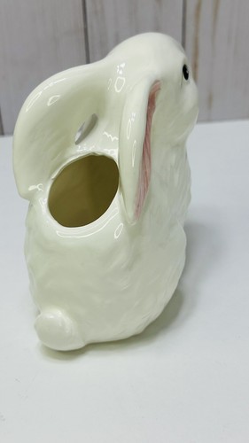 Ciotola di zucchero coniglietto pasquale/coniglio ceramica + set creme vintage Mervyn's NOS in scatola - Foto 16 di 24