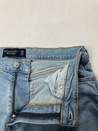 Abercrombie & Fitch Stretch sportliche gerade helle Waschung Jeans Herren 34 x 34 - Bild 3 von 10