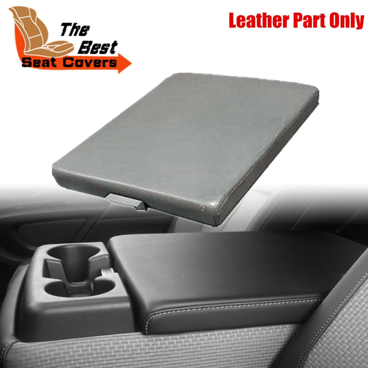 For 2004-2013 2014 Nissan Titan Gray Leather Center Console Lid