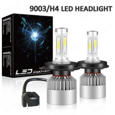 For Toyota RAV4 1996-1997 Front LED Headlight High Low Beam Bulbs 6000K White