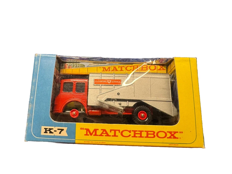 MATCHBOX Vintage New King Size K-7 Refuse Garbage Truck, Original Box - Image 2 of 4