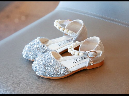 Scarpe principessa primavera estate bambine bambine bambini scarpe casual paillettes scarpe - Foto 8 di 12
