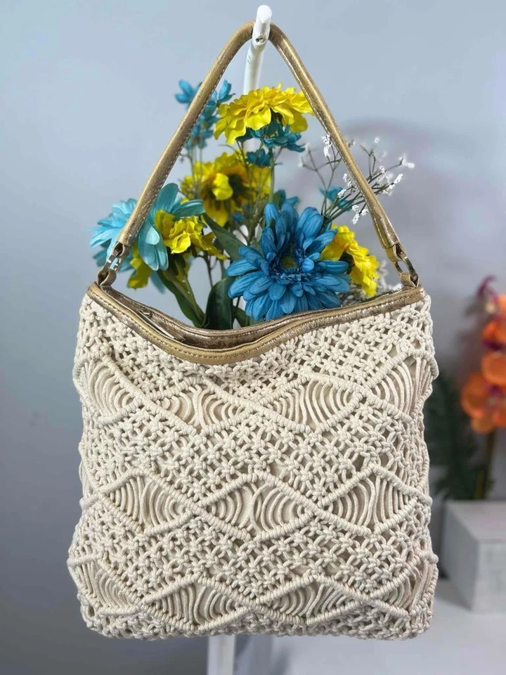 Bolso de hombro HELEN KAMINSKI Gilda de paja natural con adornos dorados y correa Foto 2 de 4