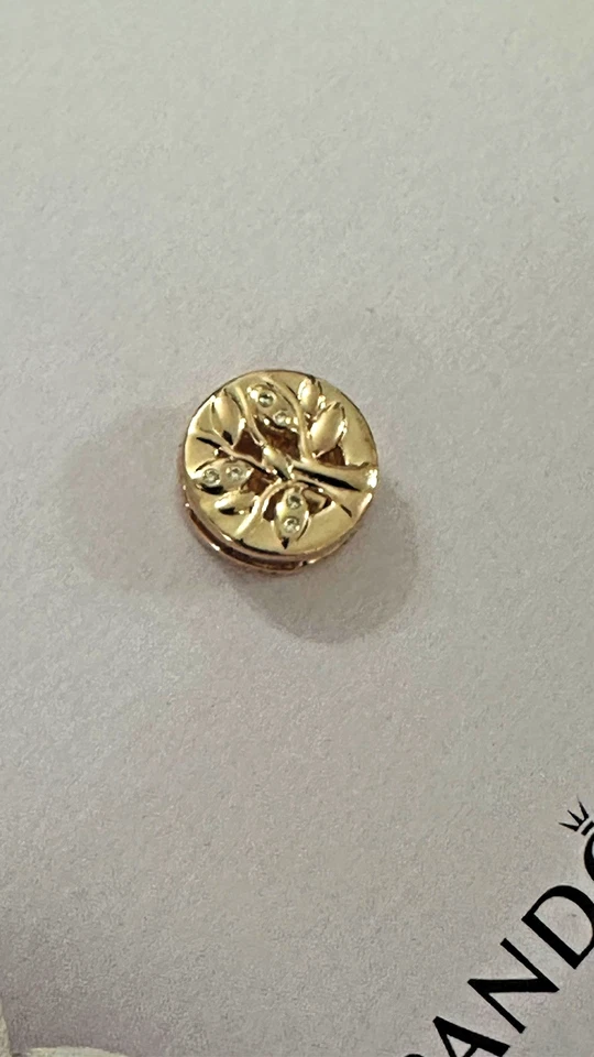 Pandora Bracciale 19cm Argento 925 con 3 Charm Oro Rosa - Oro Giallo -Argento ♥️ - Immagine 3 di 4