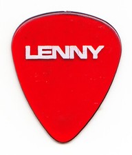 Lenny Kravitz Signature Clear Red Guitar Pick - 2005 Tour