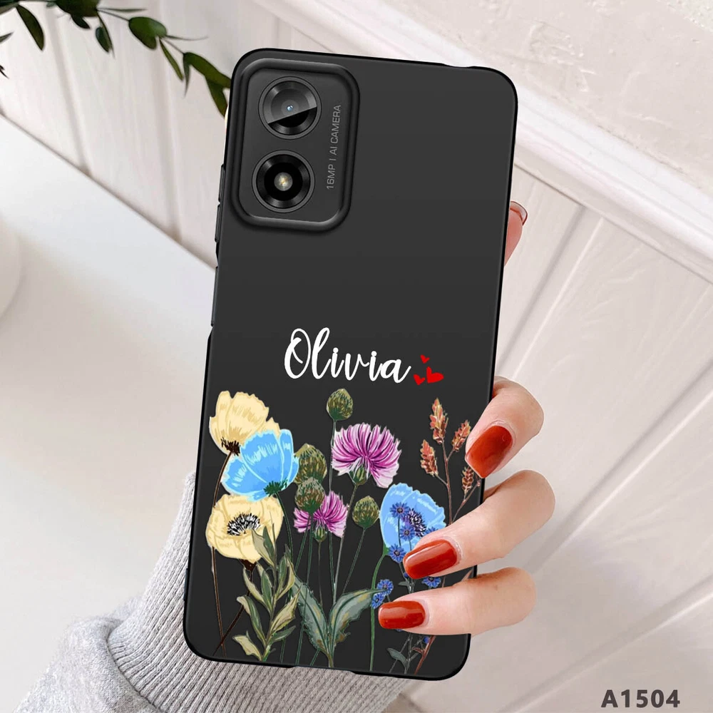Motorola Moto G Play G Power 2024 2025 Custom Floral Phone Case