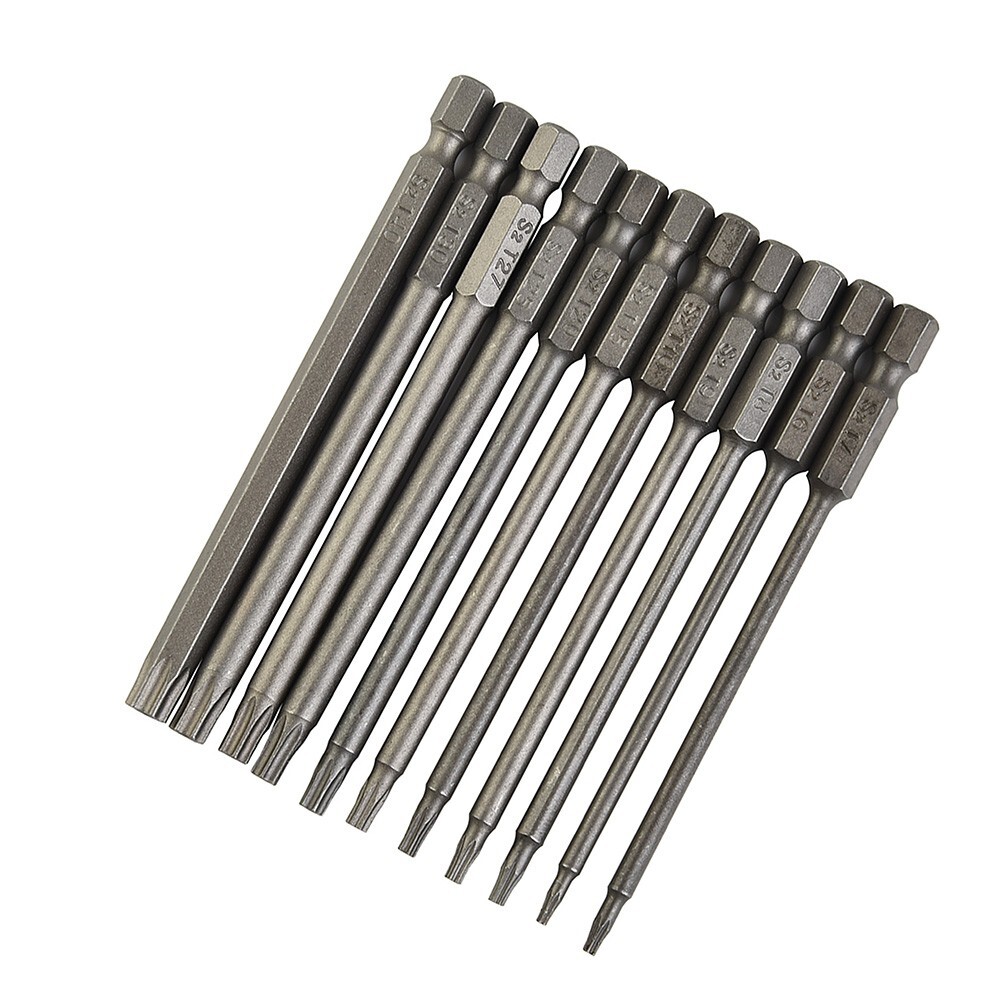 Long Reach Torx Screwdriver Bit Set Head 11pcs 100MM Extra