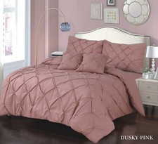 EGYPTIAN COTTON Mix PINTUCK DUVET COVER SET BEDDING SETS DOUBLE KING SUPER KING