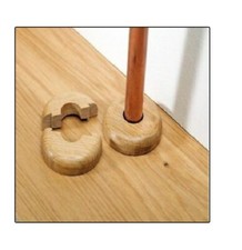 MULTI PACKS 15mm OAK COLOUR WOODEN WOOD RADIATOR PIPE COLLARS COVER FLOOR