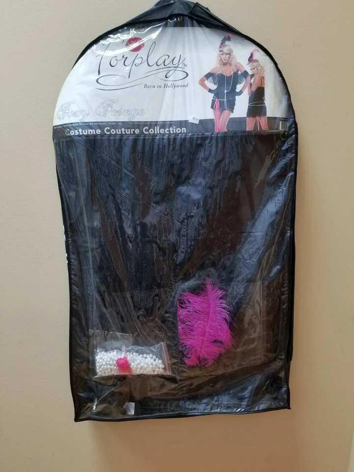 Forplay Foxy бахрома Flapper костюм платье с блестками перо обруч и бисер - Изображение 3 из 4