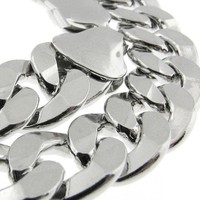 Made In Italy Curb Link 150 6mm 20 Solid Fine 925 Sterling Silver Chain Heavy on sale Made In Italy Curb Link 150 6mm 20 Solid Fine 925 Sterling Silver Chain Heavy on sale