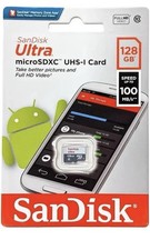 SanDisk Ultra 128GB Micro SD Class 10 microSDXC Memory Card - SDSQUNR-128G-GN6MN