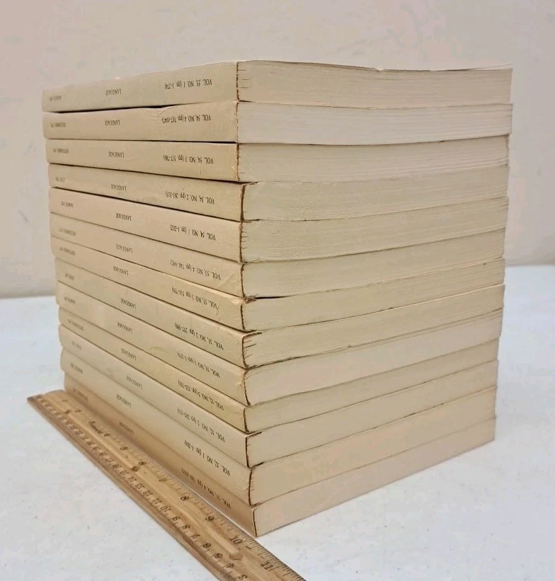 13 Volumes of The Linguistic Society of America-Language-1975 - 1979 RARE - Image 2 of 4