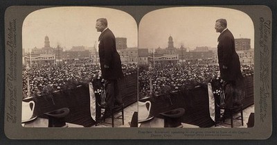 Photo:Denver Colorado Theodore Roosevelt 1903 Capitol Speech Crowd Photo