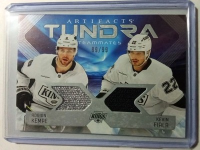 2025-26 Upper Deck Artifacts Tundra Teammates 36/99 Adrian Kempe/ Kevin Fiala