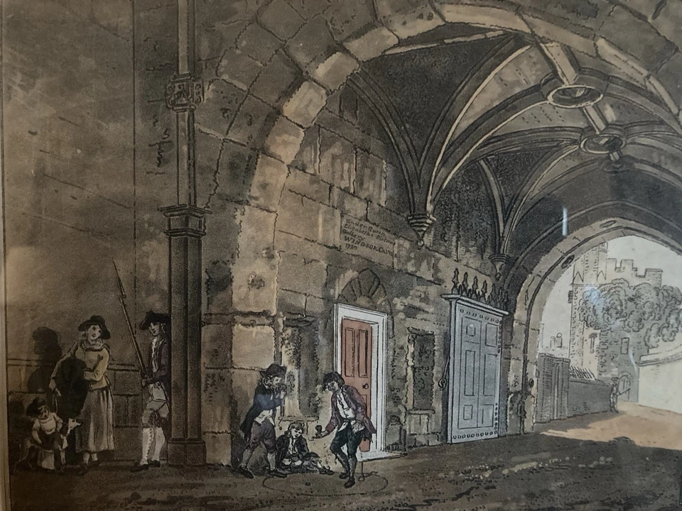 Thomas Palser nach Thomas Sandby Original antiker Gravur Windsor Castle 1812 - Bild 2 von 4