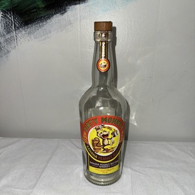 Dirty Monkey Banana Peanut Butter Whiskey 750ml Empty Bottle
