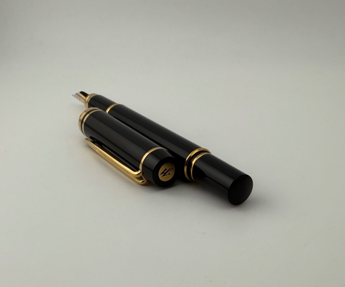 Waterman Le Man 100 Black 1883/1983 Fountain Pen 18K Gold Fine Nib