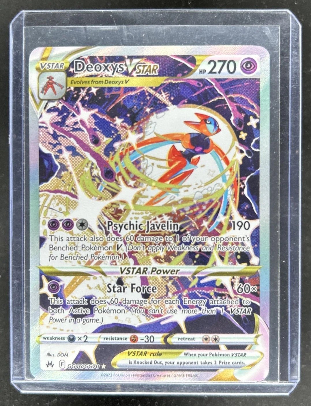 2023 Pokemon SWSH Crown Zenith Deoxys VST Galarian Gallery #GG46/GG70