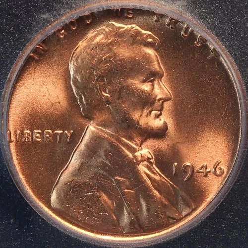 1946 P Lincoln Cent, ICG MS66RD, Brilliant Gem BU, Must Have Coin!