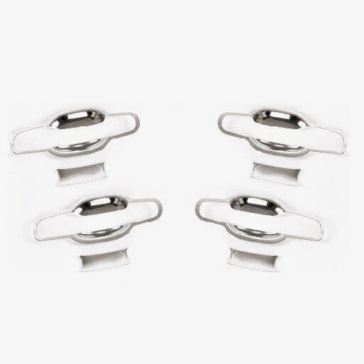 Cubierta de tazón de puerta lateral exterior de acero cromado para Lincoln Navigator 2018-2024 Foto 4 de 4