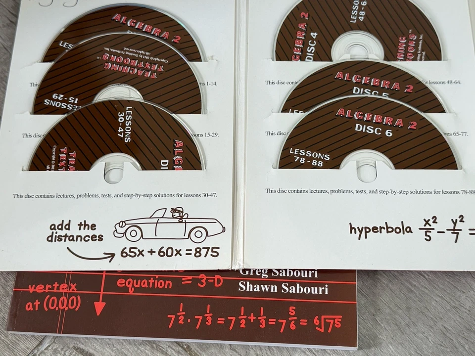 🌟 Teaching Textbooks Algebra 2 - 2.0 Answer Key & Test Bank & CD's - Image 4 of 4