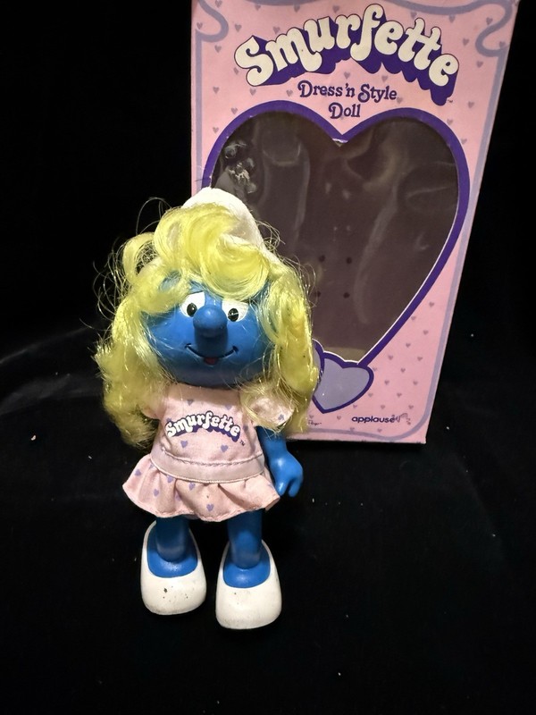 Vintage Dress and Style Smurfette 6 Inch Doll
