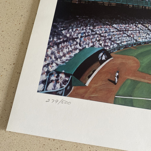 Bill Goff "Polo Grounds Matinee" Andy Jurinko Lithograph 13x36 279/500 1989 - Picture 2 of 4