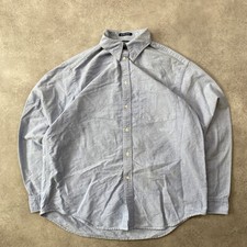 Gap Oxford Shirt Mens Small Long Sleeve Button-Down Solid Shirt, Blue