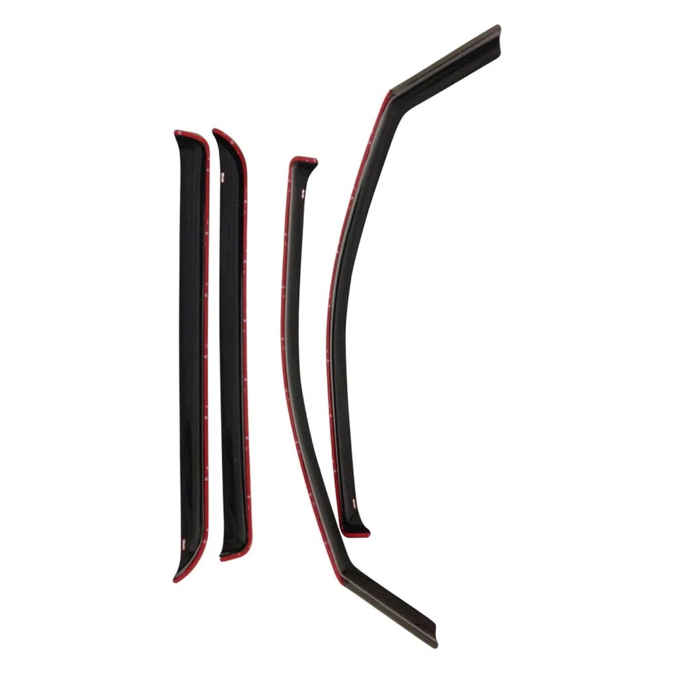 For Ford F-250 Super Duty 99-16 In-Channel Smoke Front & Rear Window Deflectors - Изображение 4 из 4